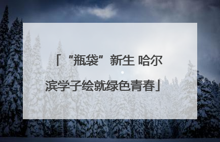 “瓶袋”新生 哈尔滨学子绘就绿色青春
