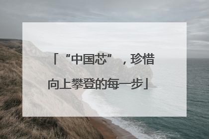 “中国芯”，珍惜向上攀登的每一步