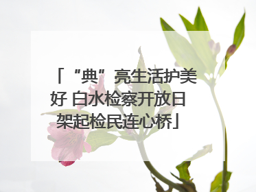 “典”亮生活护美好 白水检察开放日架起检民连心桥