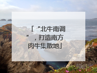 “北牛南调”，打造南方肉牛集散地