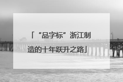 “品字标”浙江制造的十年跃升之路