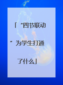 “四节联动”为学生打通了什么