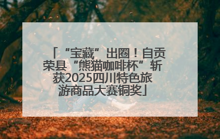 “宝藏”出圈！自贡荣县“熊猫咖啡杯”斩获2025四川特色旅游商品大赛铜奖