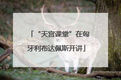 “天宫课堂”在匈牙利布达佩斯开讲