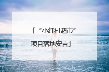“小红村超市”项目落地安吉