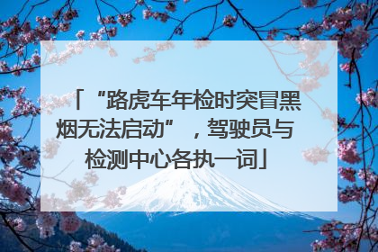 “路虎车年检时突冒黑烟无法启动”，驾驶员与检测中心各执一词