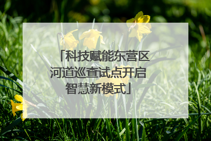 科技赋能东营区河道巡查试点开启智慧新模式