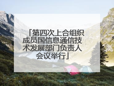 第四次上合组织成员国信息通信技术发展部门负责人会议举行