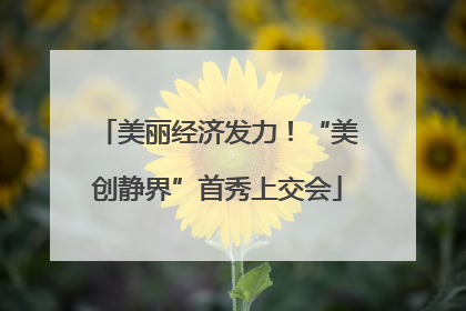 美丽经济发力！“美创静界”首秀上交会
