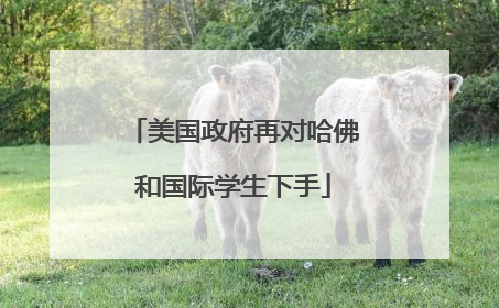 美国政府再对哈佛和国际学生下手