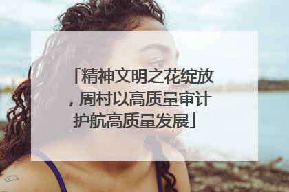 精神文明之花绽放，周村以高质量审计护航高质量发展