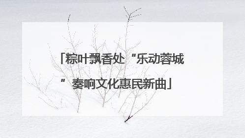 粽叶飘香处“乐动蓉城”奏响文化惠民新曲