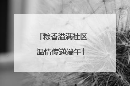 粽香溢满社区 温情传递端午