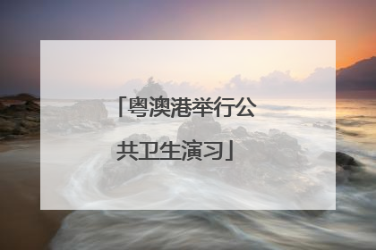 粤澳港举行公共卫生演习