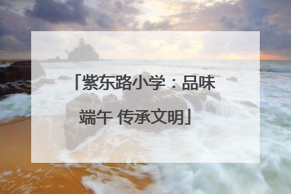 紫东路小学：品味端午 传承文明