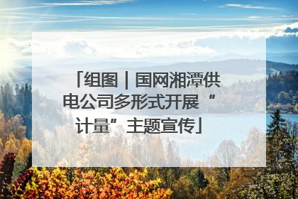 组图｜国网湘潭供电公司多形式开展“计量”主题宣传