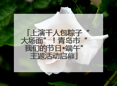 上演千人包粽子“大场面”！青岛市“我们的节日•端午”主题活动启幕