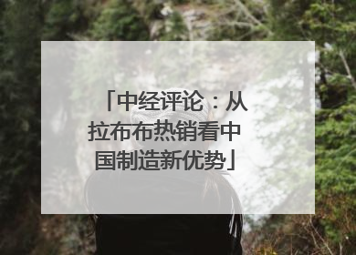 中经评论：从拉布布热销看中国制造新优势