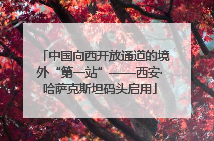 中国向西开放通道的境外“第一站”——西安·哈萨克斯坦码头启用