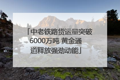 中老铁路货运量突破6000万吨 黄金通道释放强劲动能
