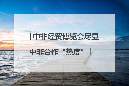 中非经贸博览会尽显中非合作“热度”