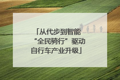 从代步到智能 “全民骑行”驱动自行车产业升级