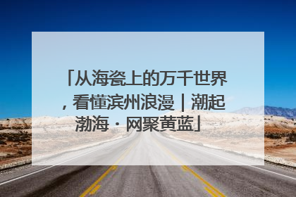 从海瓷上的万千世界，看懂滨州浪漫｜潮起渤海・网聚黄蓝