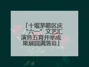 十堰茅箭区庆“六一”文艺汇演暨五育并举成果展圆满落幕