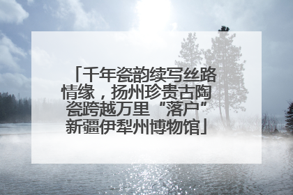 千年瓷韵续写丝路情缘，扬州珍贵古陶瓷跨越万里“落户”新疆伊犁州博物馆