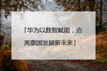 华为以数智赋能，点亮泰国发展新未来