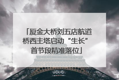 厦金大桥刘五店航道桥西主塔启动“生长” 首节段精准落位