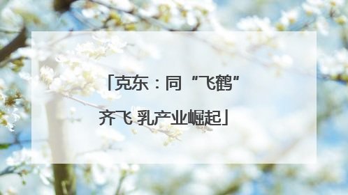 克东：同“飞鹤”齐飞 乳产业崛起