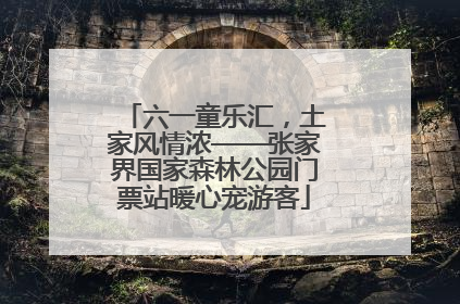 六一童乐汇，土家风情浓——张家界国家森林公园门票站暖心宠游客