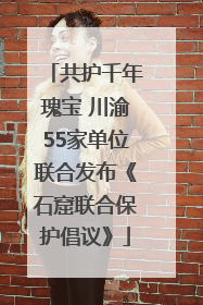 共护千年瑰宝 川渝55家单位联合发布《石窟联合保护倡议》