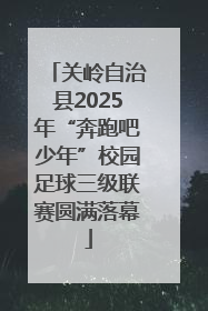 关岭自治县2025年“奔跑吧少年”校园足球三级联赛圆满落幕