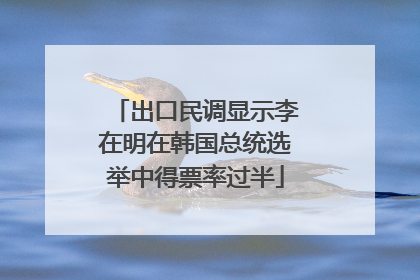出口民调显示李在明在韩国总统选举中得票率过半