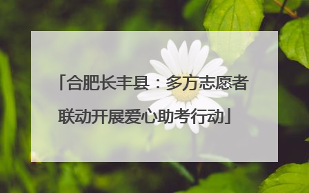 合肥长丰县：多方志愿者联动开展爱心助考行动