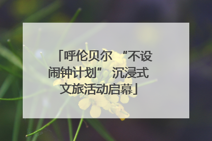 呼伦贝尔 “不设闹钟计划” 沉浸式文旅活动启幕