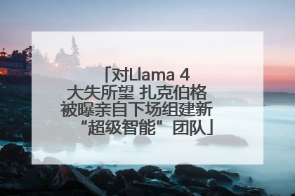 对Llama 4大失所望 扎克伯格被曝亲自下场组建新“超级智能”团队