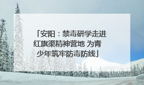 安阳：禁毒研学走进红旗渠精神营地 为青少年筑牢防毒防线