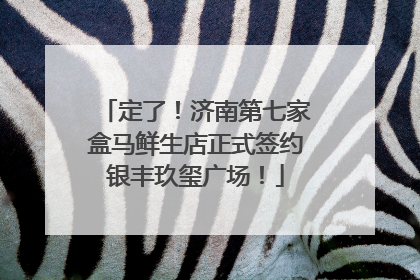 定了！济南第七家盒马鲜生店正式签约银丰玖玺广场！
