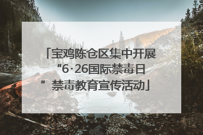 宝鸡陈仓区集中开展“6･26国际禁毒日”禁毒教育宣传活动