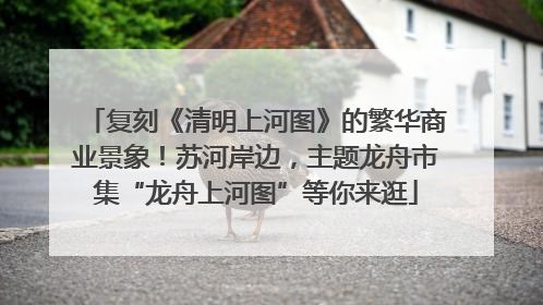 复刻《清明上河图》的繁华商业景象！苏河岸边，主题龙舟市集“龙舟上河图”等你来逛
