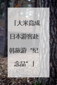 大米竟成日本游客赴韩旅游“纪念品”