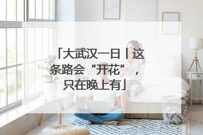 大武汉一日丨这条路会“开花”，只在晚上有