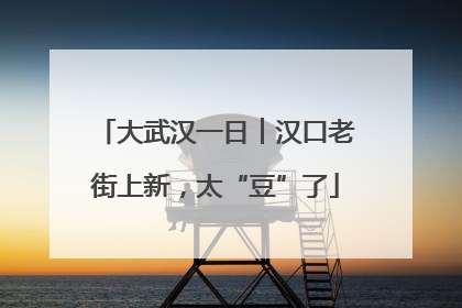 大武汉一日︱汉口老街上新，太“豆”了