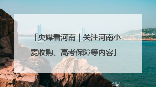 央媒看河南｜关注河南小麦收购、高考保障等内容