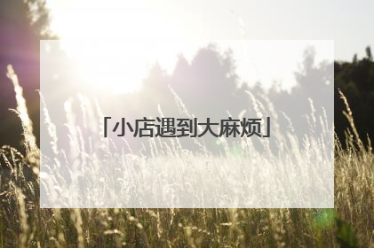 小店遇到大麻烦