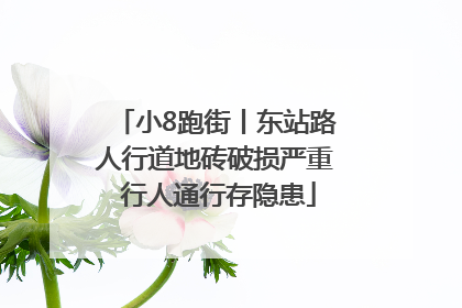 小8跑街丨东站路人行道地砖破损严重 行人通行存隐患