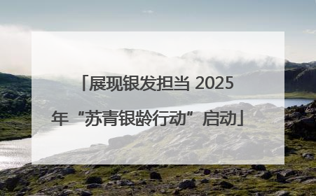 展现银发担当 2025年“苏青银龄行动”启动
